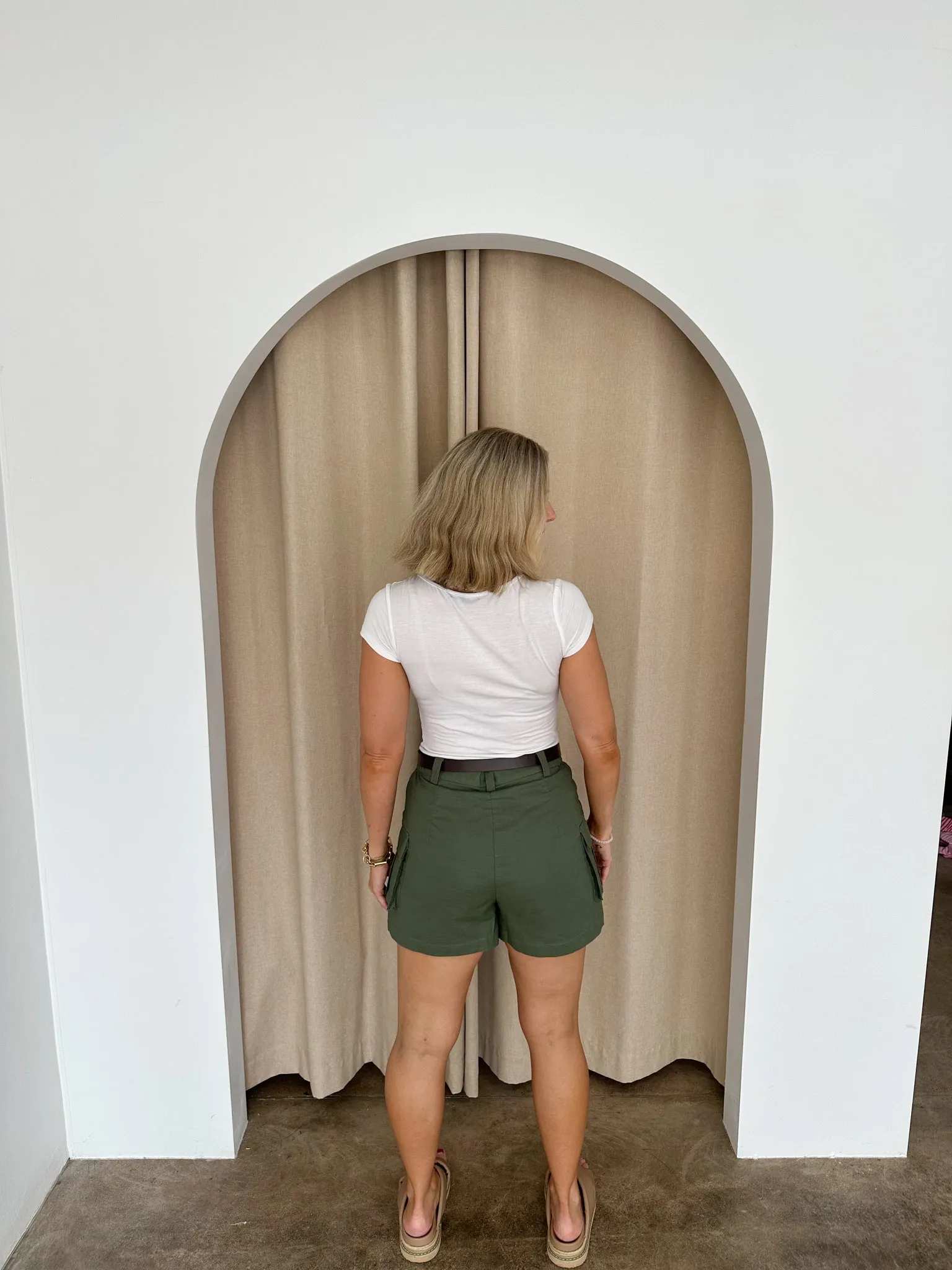 Riley Shorts -Khaki green