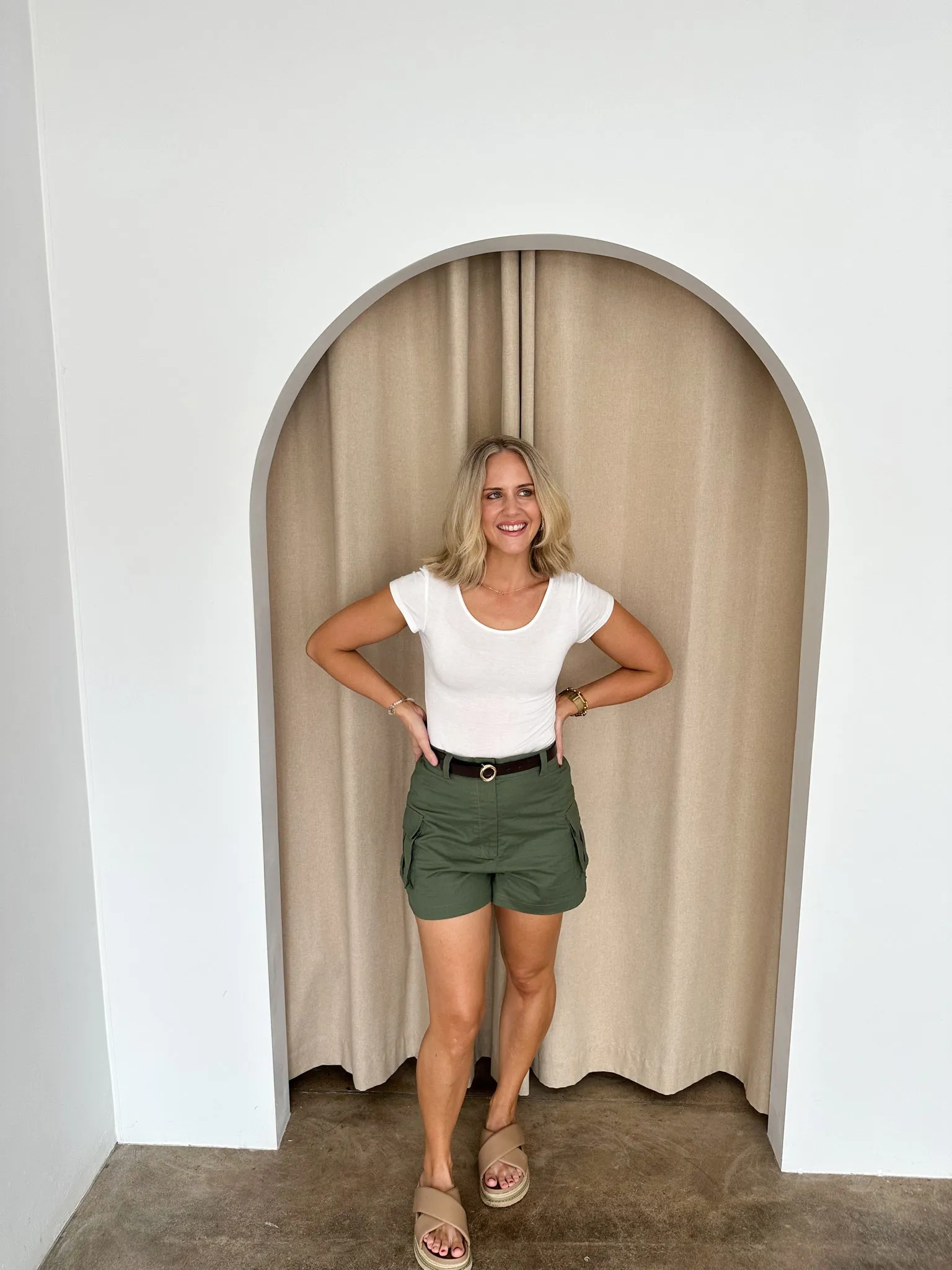 Riley Shorts -Khaki green