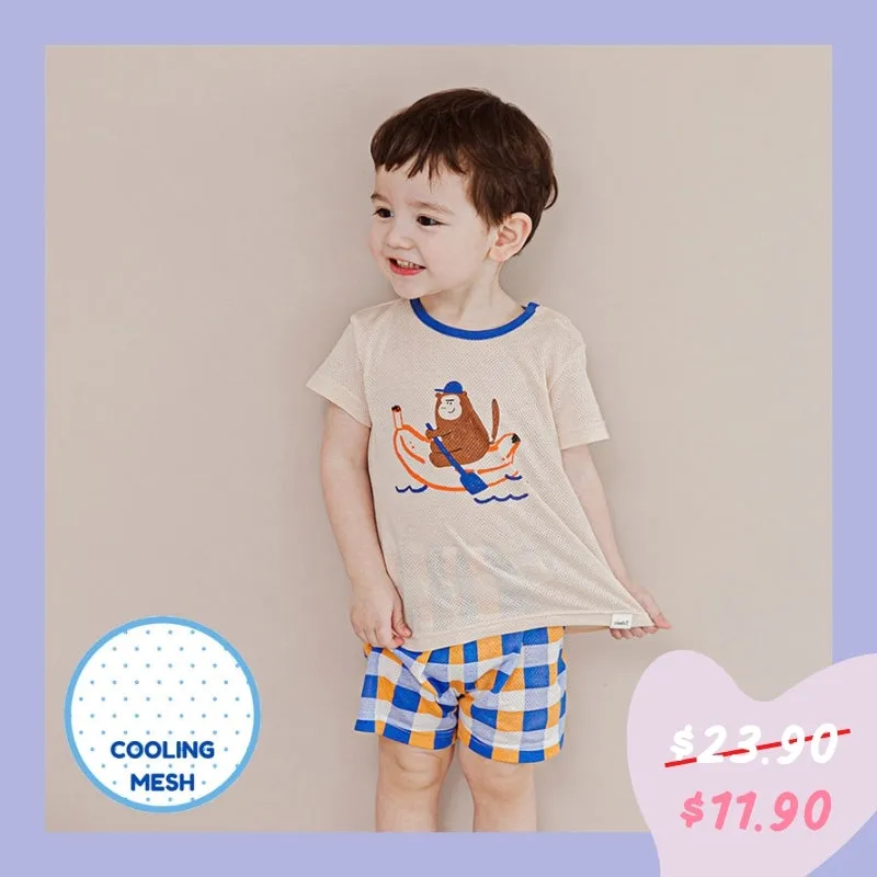 Rowing Monkey Short Sleeves Set (Mesh) 2309C10