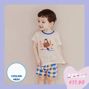 Rowing Monkey Short Sleeves Set (Mesh) 2309C10