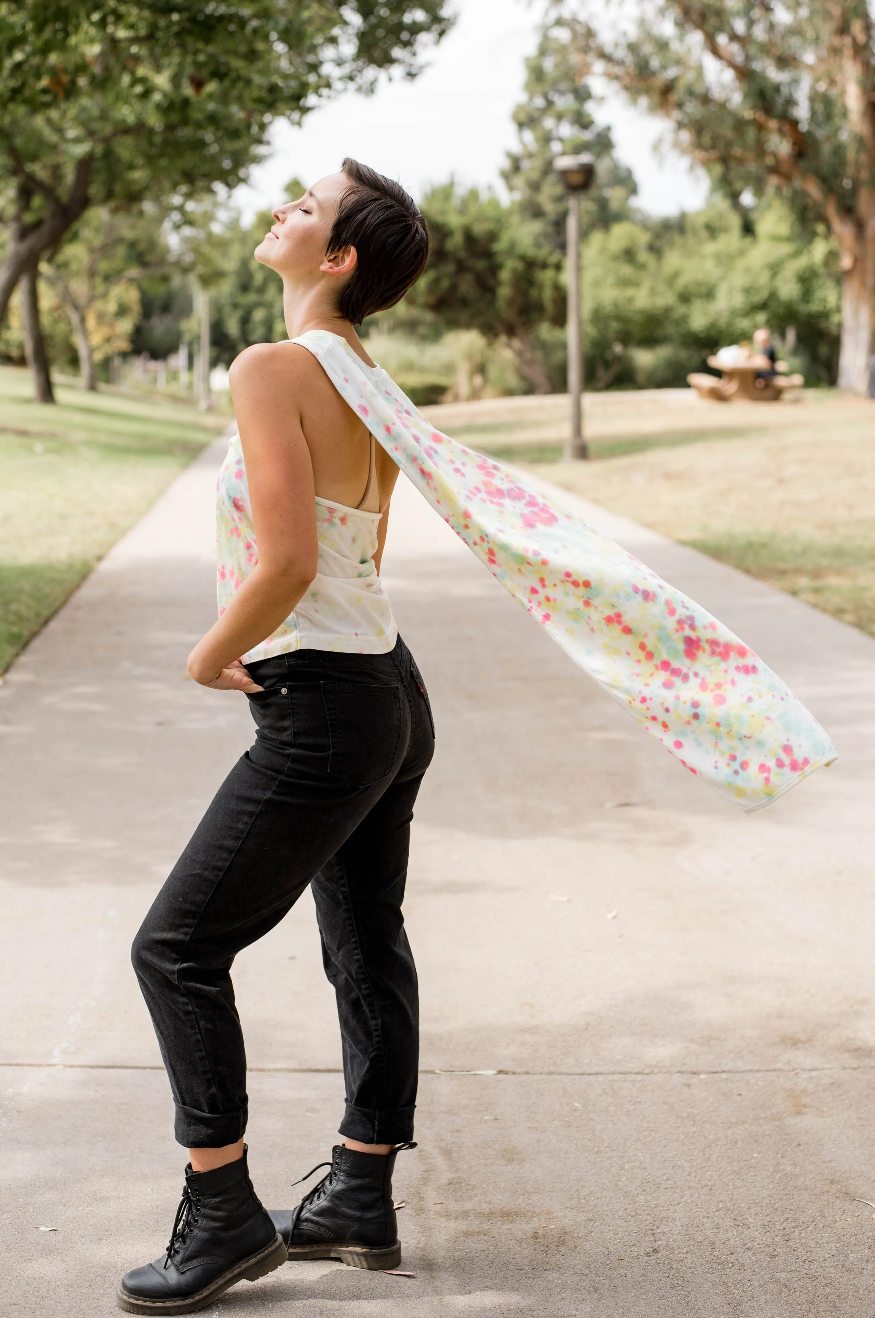 Roxi Tye Dye Cape Tank