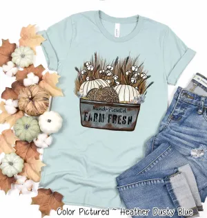 Rustic Farm Fresh Pumpkins Fall Thanksgiving Tee