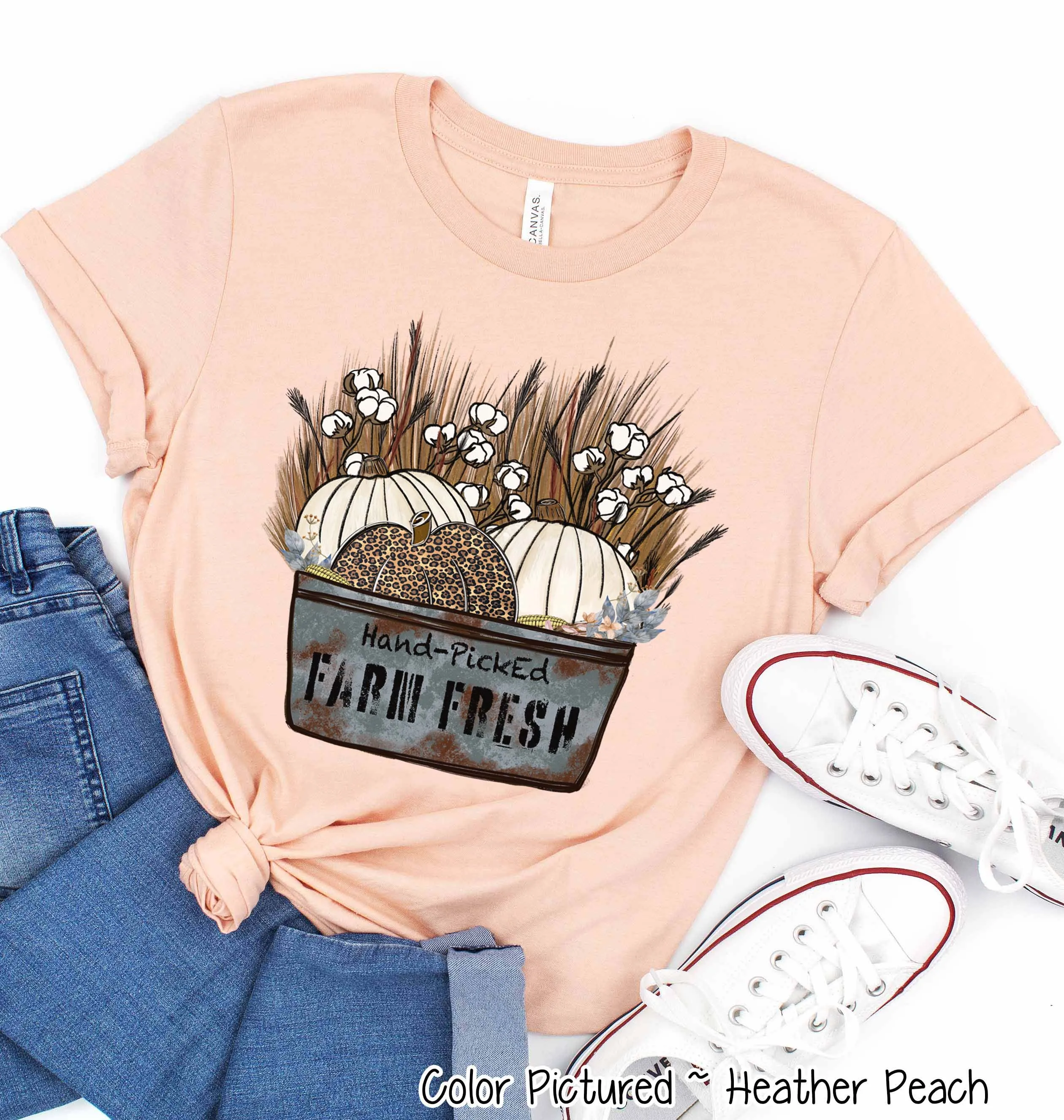 Rustic Farm Fresh Pumpkins Fall Thanksgiving Tee