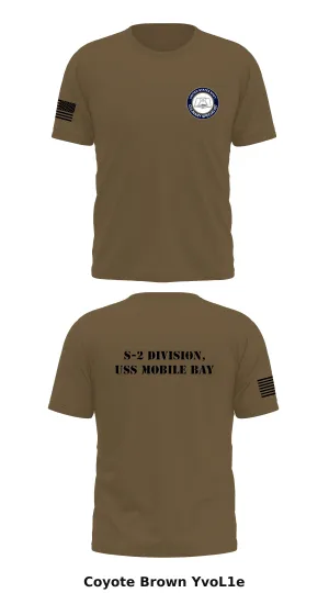 S-2 Division, USS Mobile Bay Store 1 Core Men's SS Performance Tee - YvoL1e