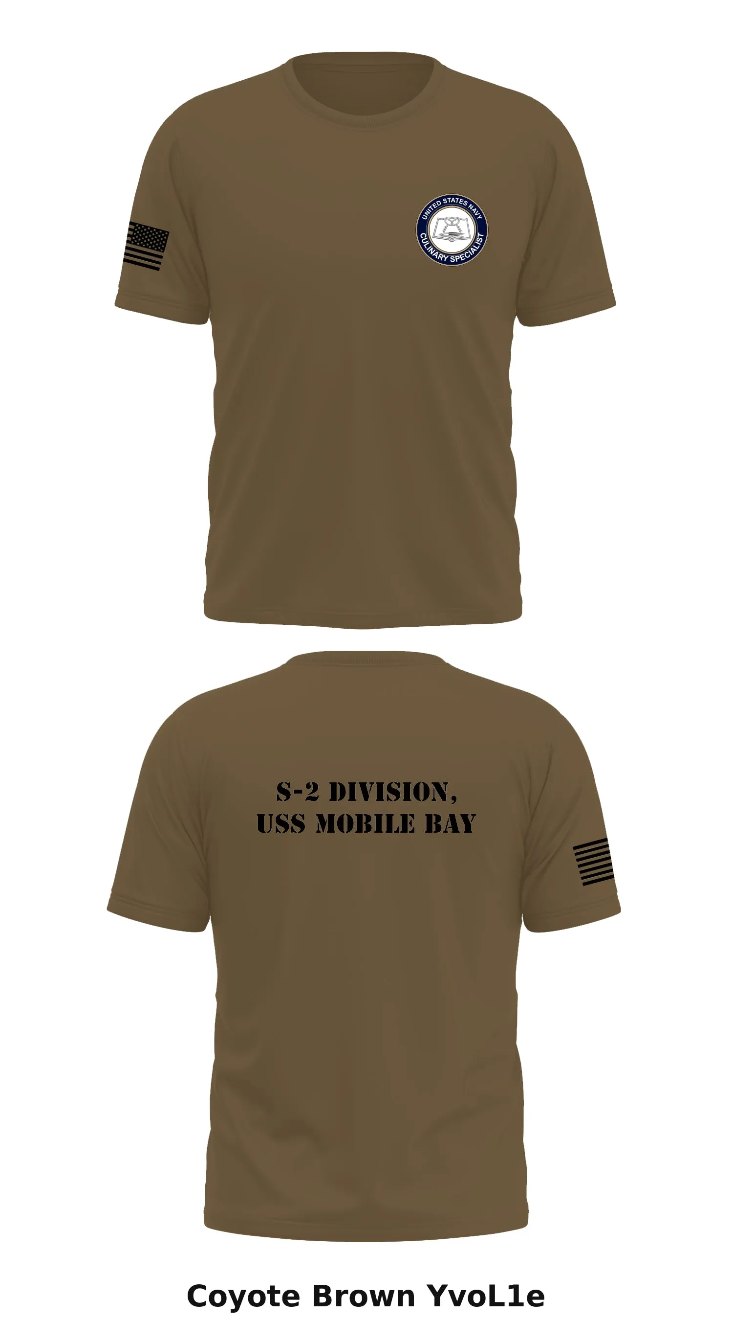 S-2 Division, USS Mobile Bay Store 1 Core Men's SS Performance Tee - YvoL1e