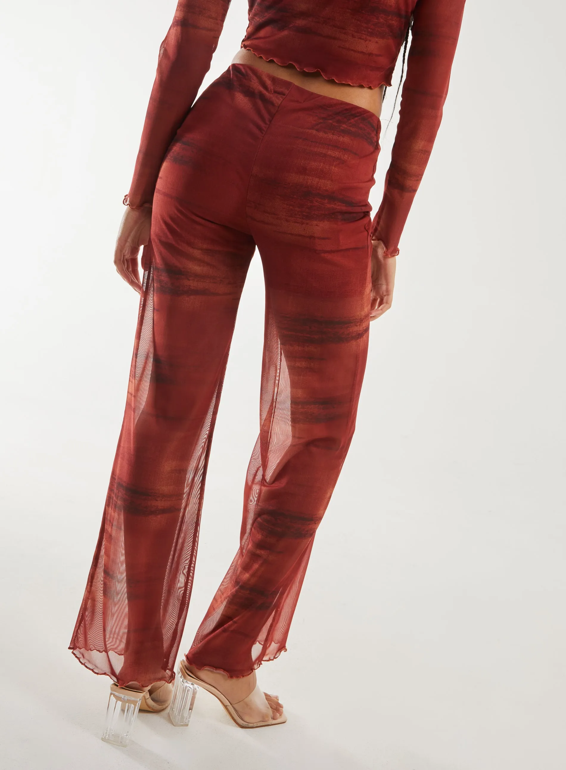 Saturn Mesh Flare Trousers