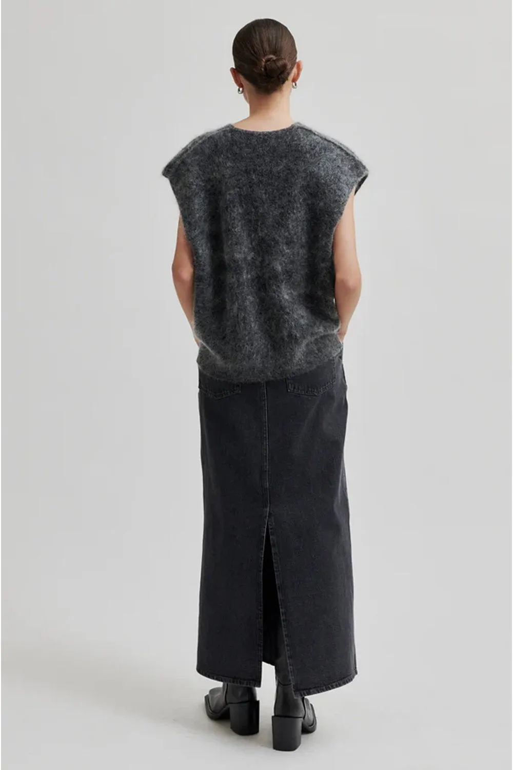 Second Female - Camryn Knit Vest Volcanic Ash