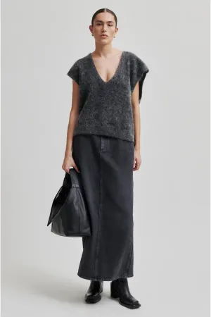 Second Female - Camryn Knit Vest Volcanic Ash