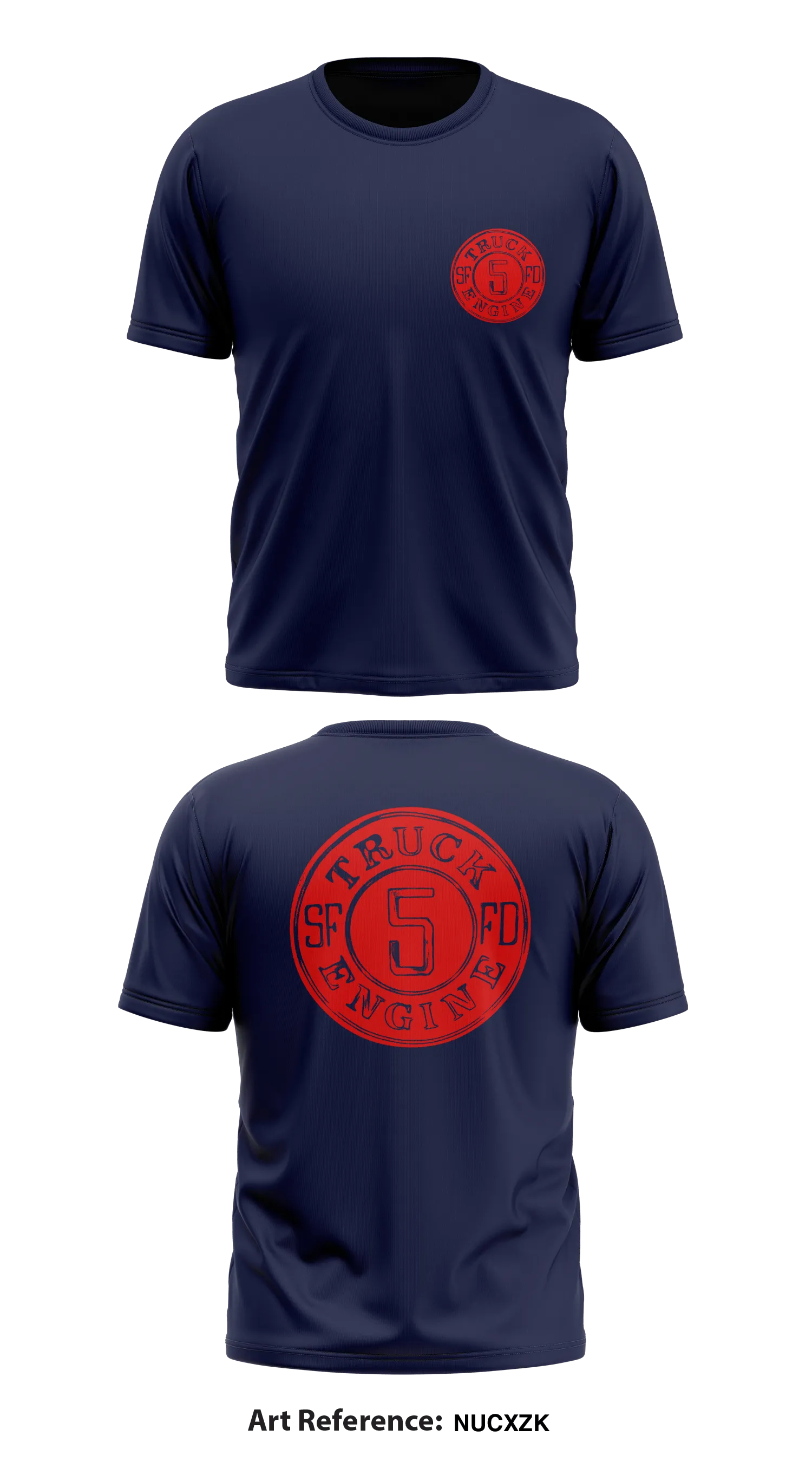 SFFD Store 1 Core Men's SS Performance Tee - nucXZK