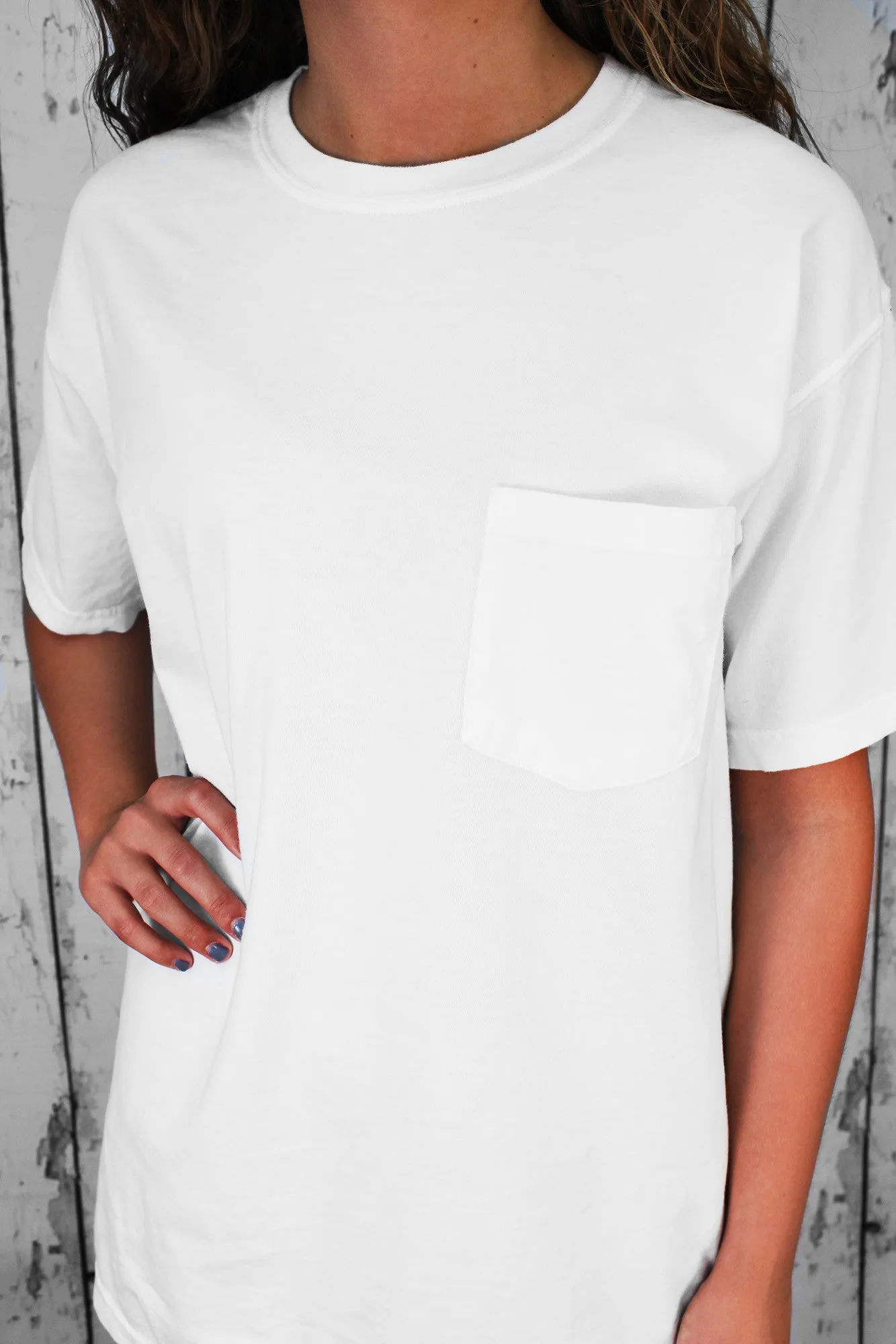 Shades of Neutral Comfort Colors Adult Ring-Spun Cotton Pocket Tee *Personalize It