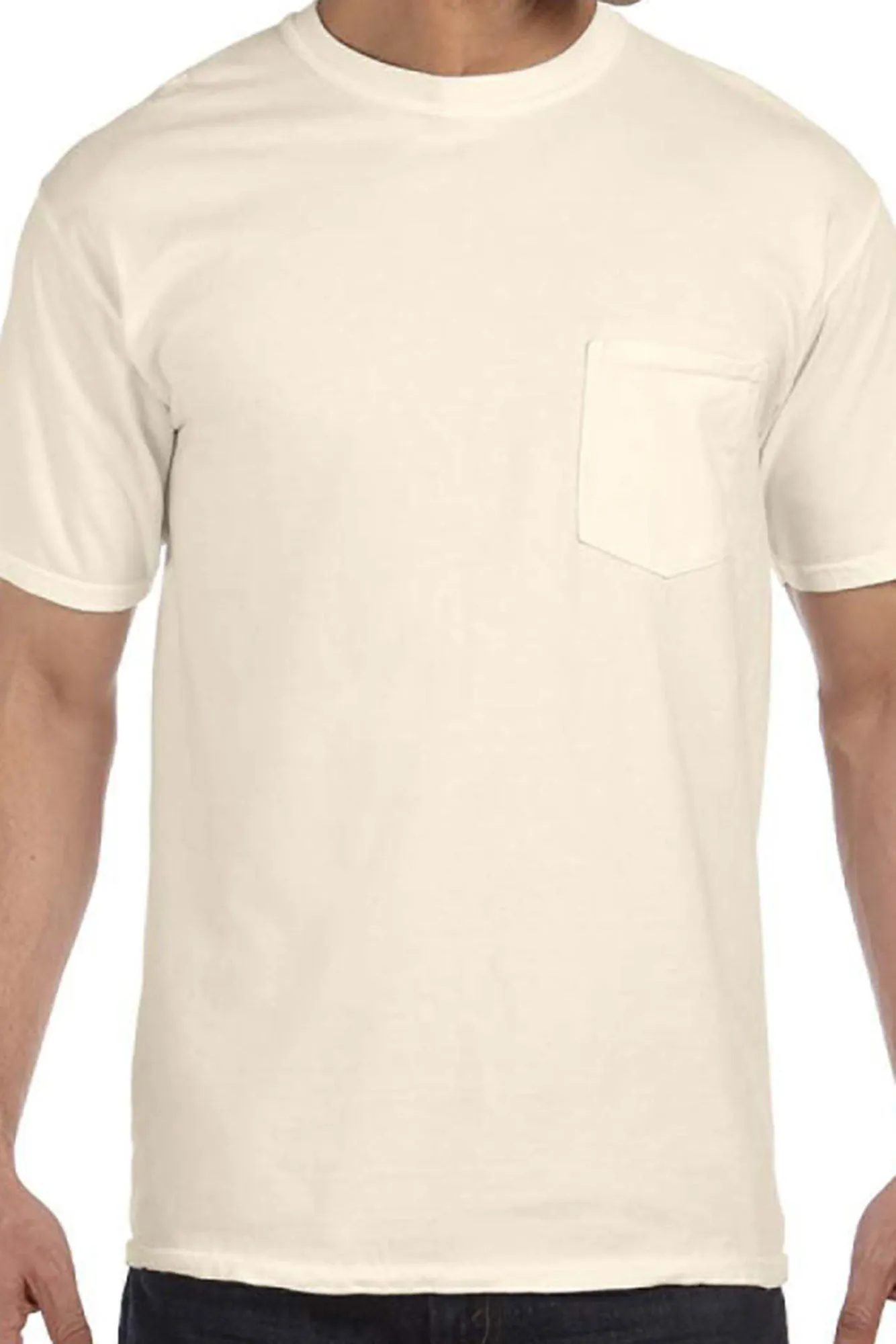 Shades of Neutral Comfort Colors Adult Ring-Spun Cotton Pocket Tee *Personalize It