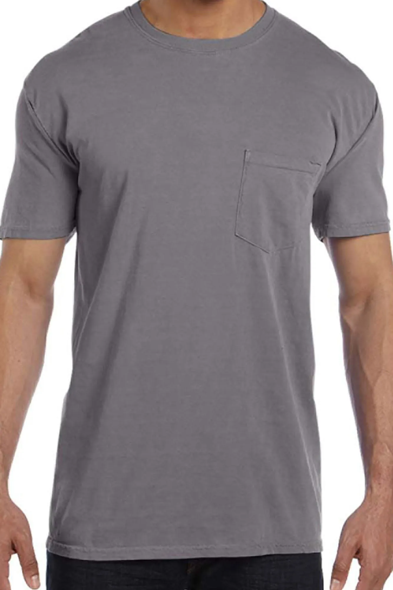 Shades of Neutral Comfort Colors Adult Ring-Spun Cotton Pocket Tee *Personalize It