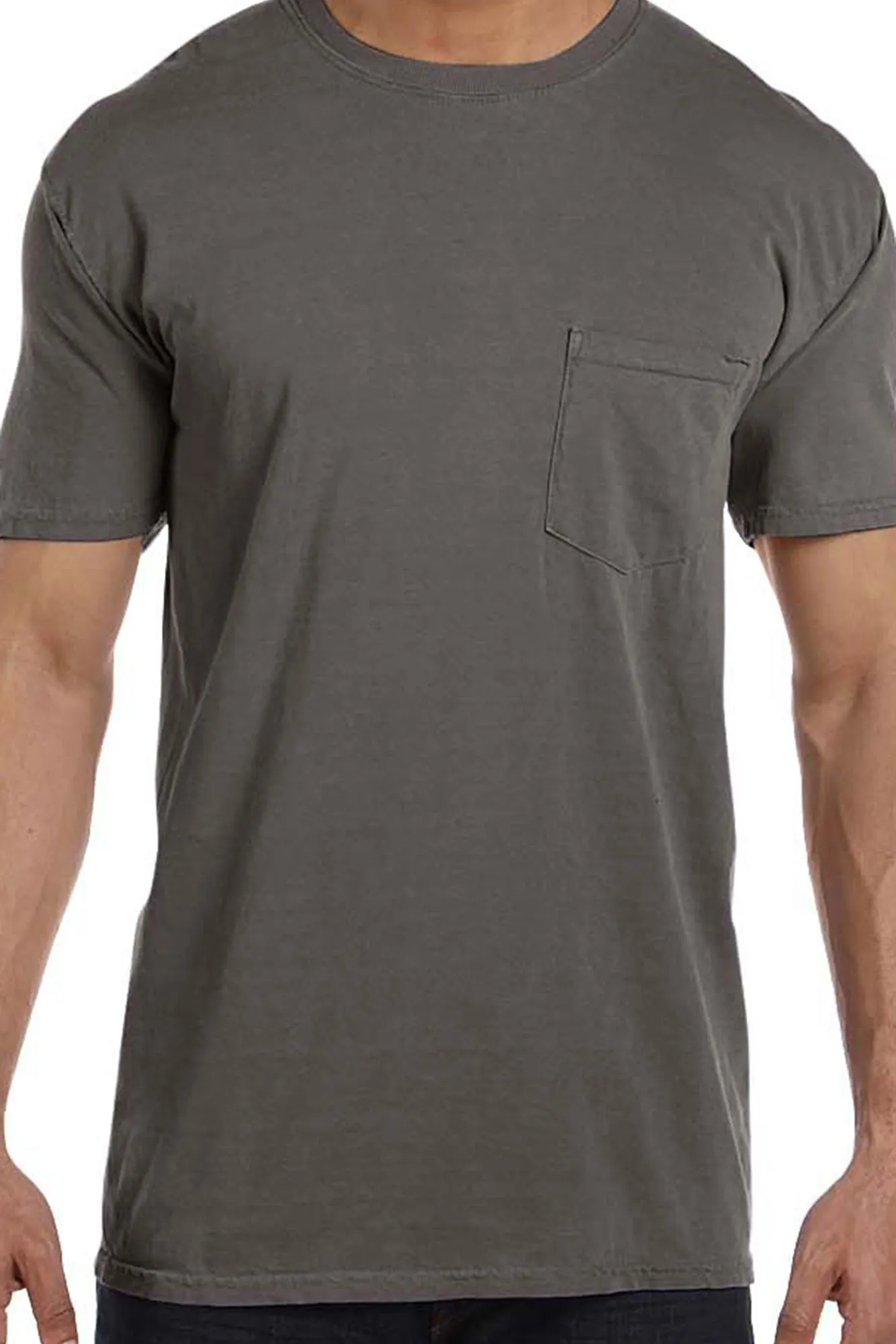 Shades of Neutral Comfort Colors Adult Ring-Spun Cotton Pocket Tee *Personalize It