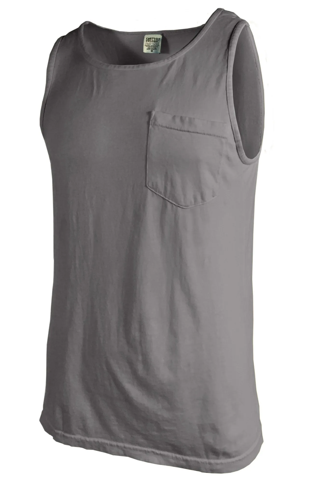 Shades of Neutral Comfort Colors Pocket Tank *Personalize It