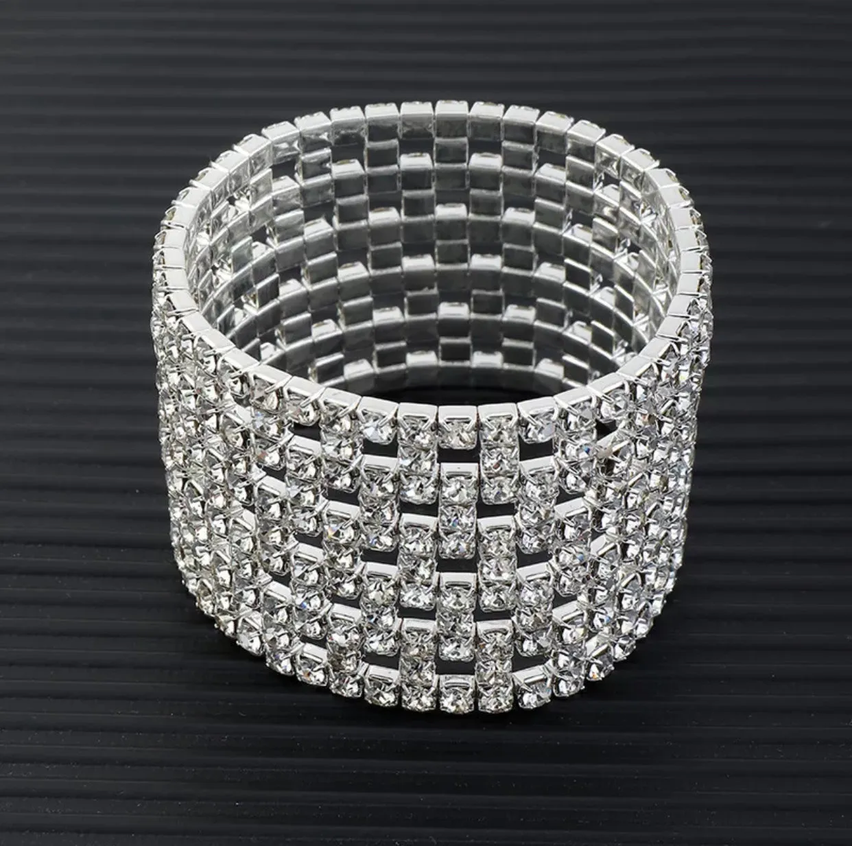 SHARR - clear silver 4 piece rhinestone jewelry set