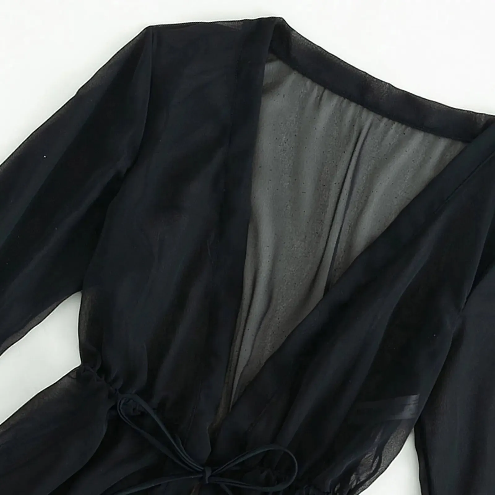 Sheer Mesh Cover-Up Shorts