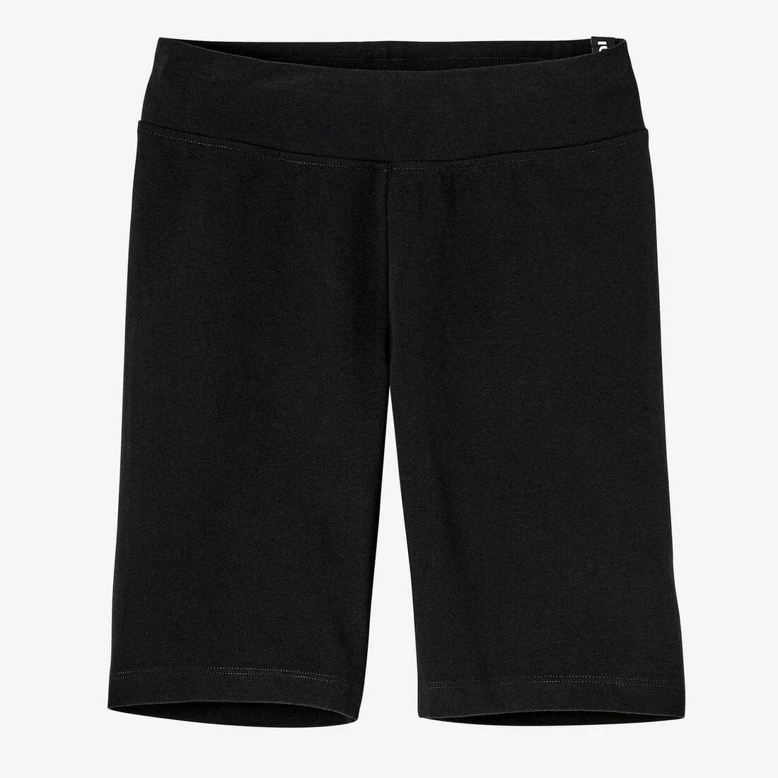 Short cycliste de fitness femme, noir ultra