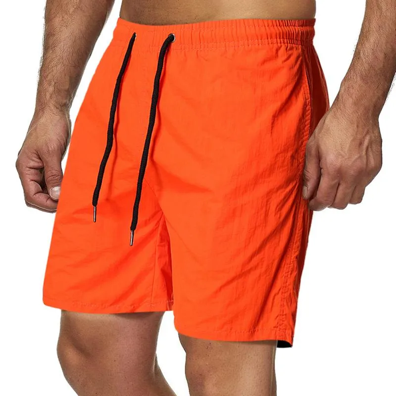 Short de plage uni simple vintage