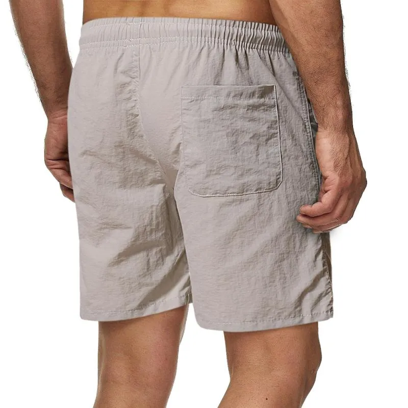 Short de plage uni simple vintage