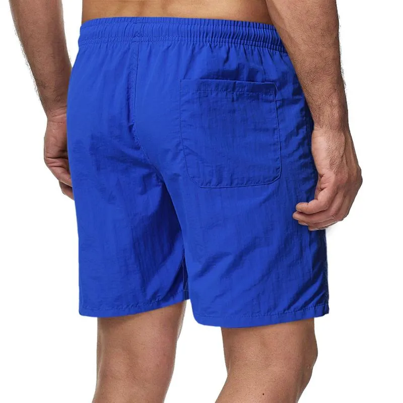 Short de plage uni simple vintage