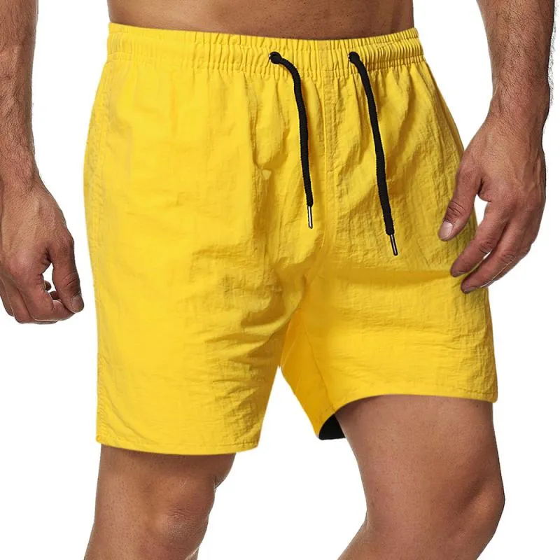 Short de plage uni simple vintage