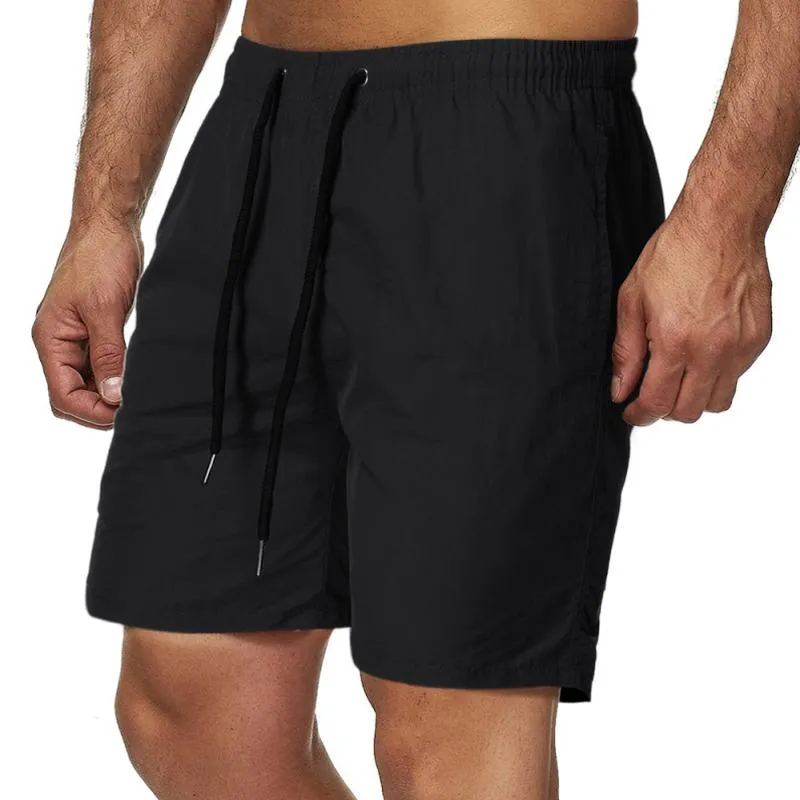 Short de plage uni simple vintage