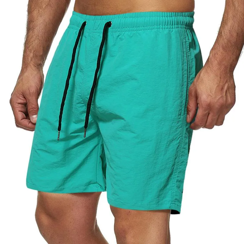 Short de plage uni simple vintage