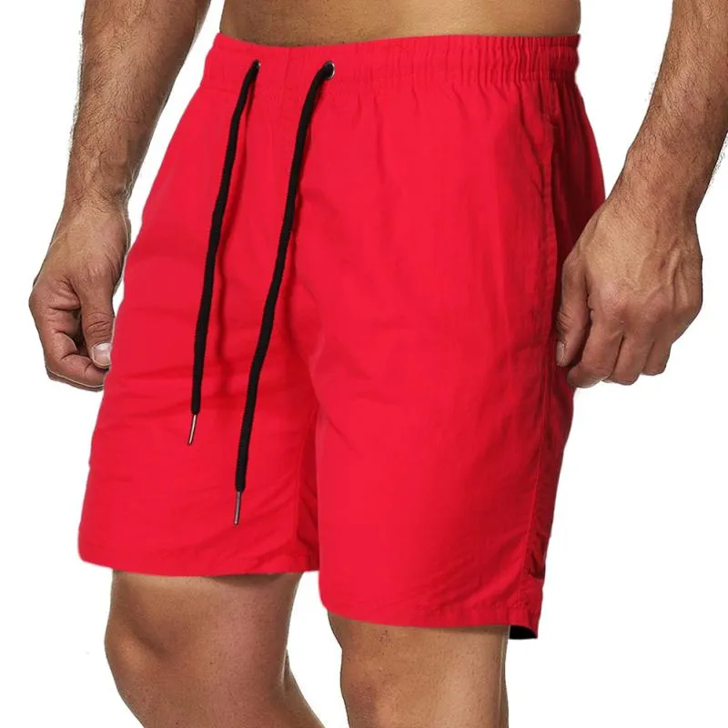 Short de plage uni simple vintage