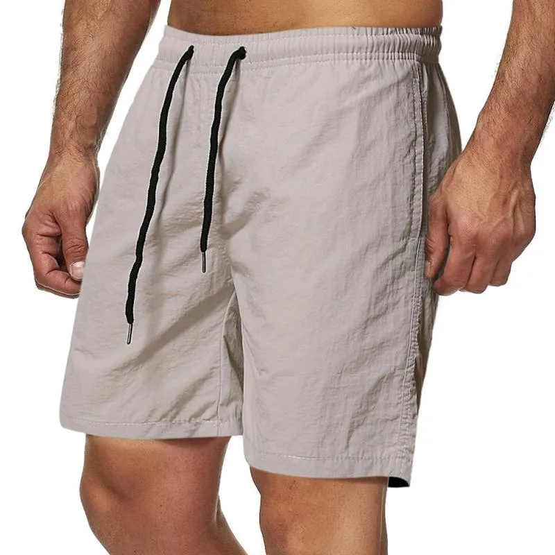 Short de plage uni simple vintage