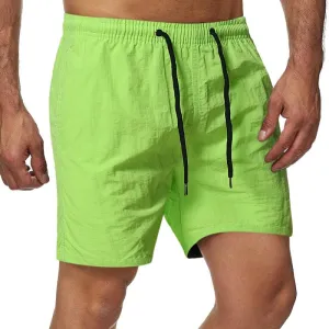 Short de plage uni simple vintage
