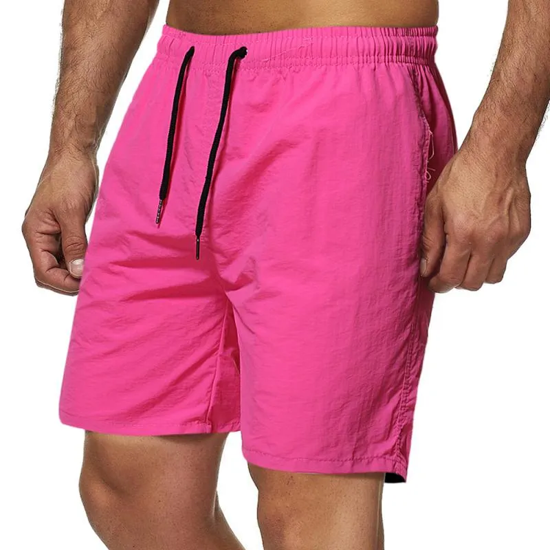 Short de plage uni simple vintage