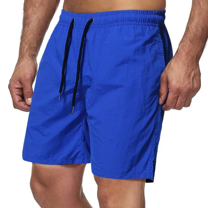 Short de plage uni simple vintage