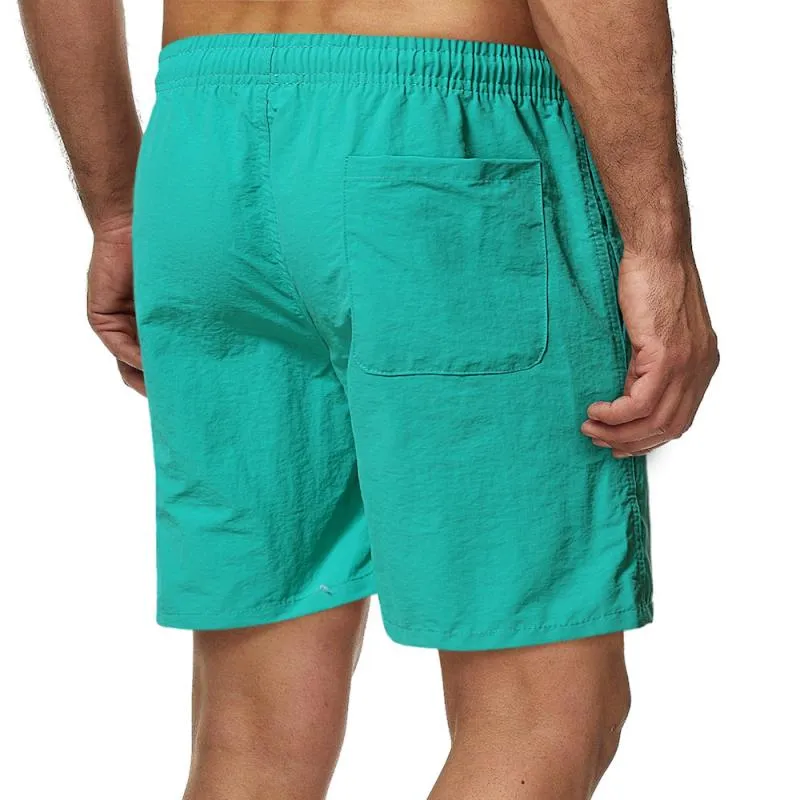 Short de plage uni simple vintage
