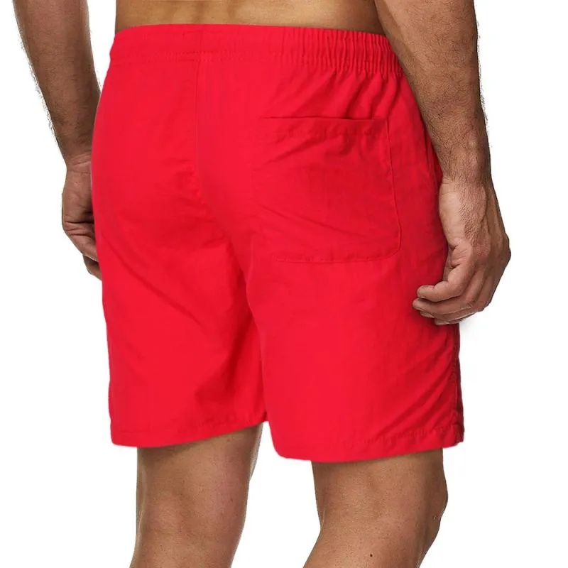 Short de plage uni simple vintage