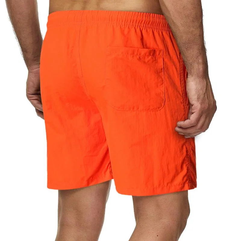 Short de plage uni simple vintage