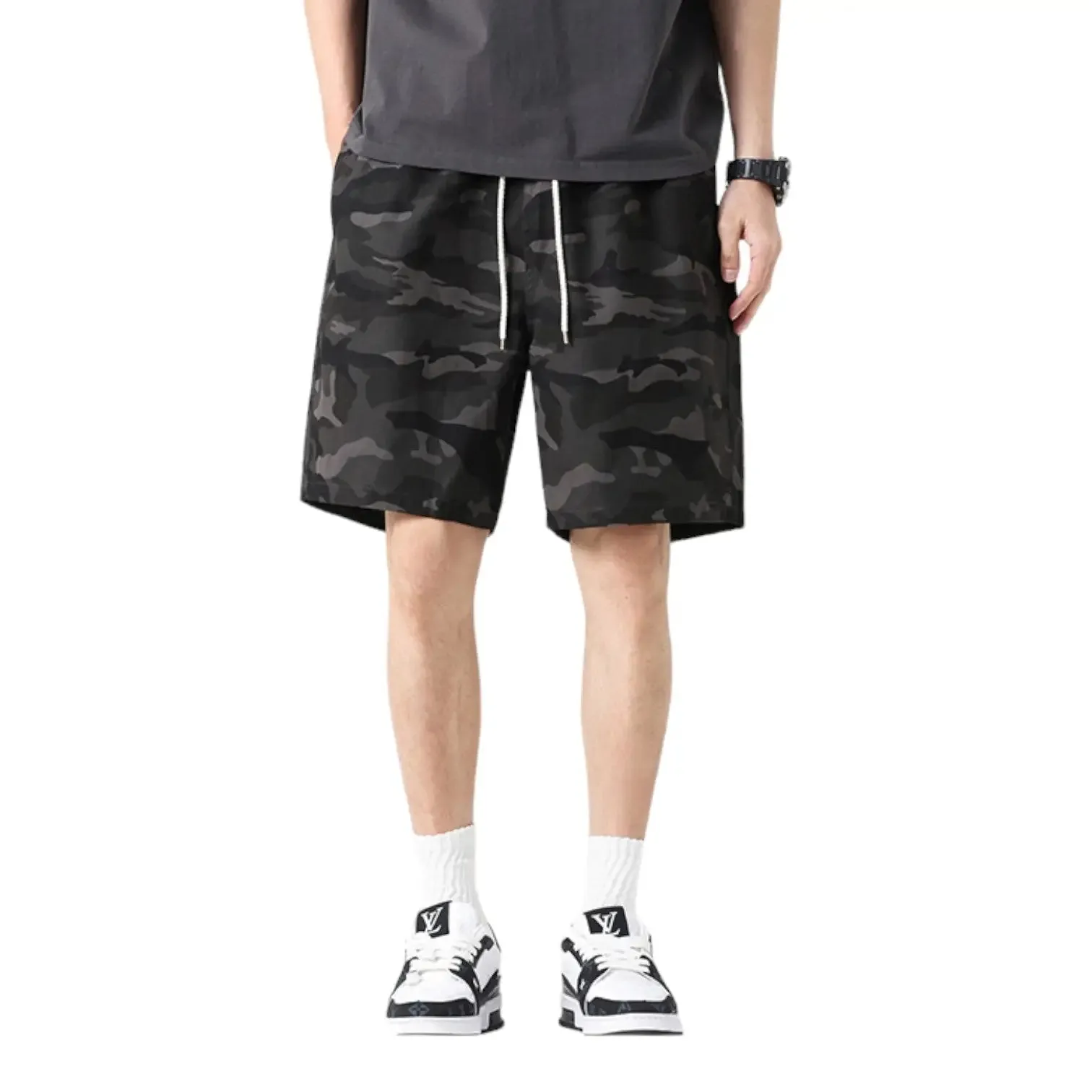 SHORT MILITAIRE EN COTON SOUPLE