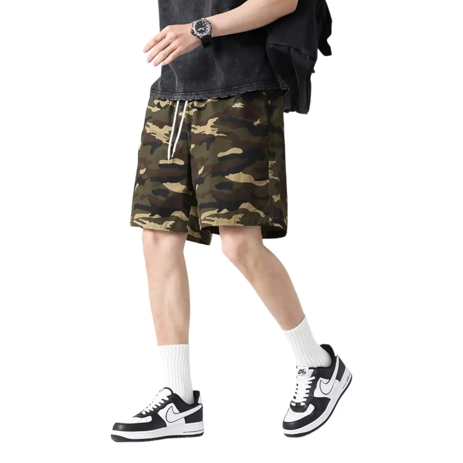 SHORT MILITAIRE EN COTON SOUPLE