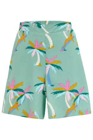 Shorts Sugarhill Enola Green Rainbow Palms