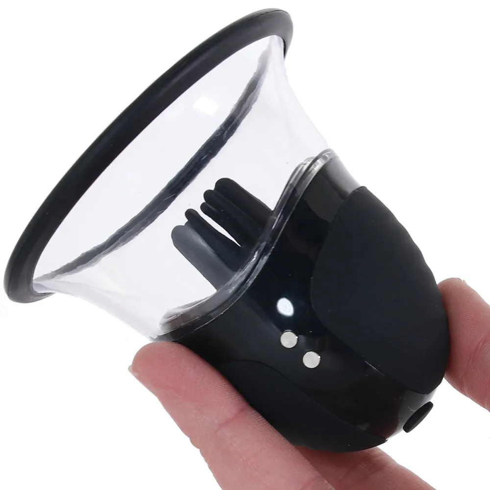 Size Matters  Rotating Nipple Suckers in Black