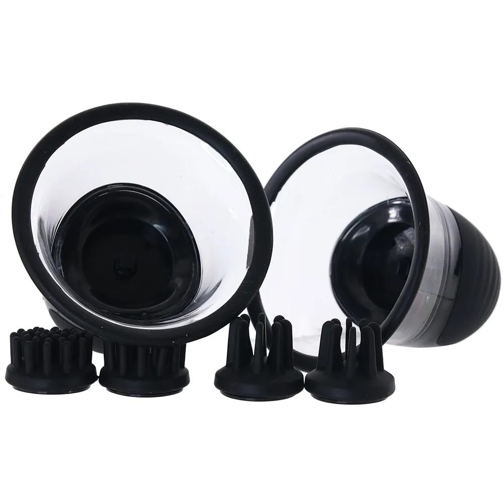 Size Matters  Rotating Nipple Suckers in Black