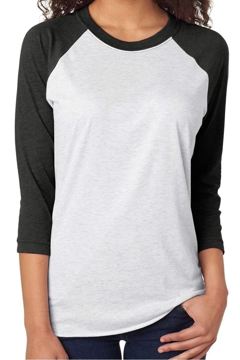 Sketch Farm Fresh Christmas Trees Tri-Blend Unisex 3/4 Raglan