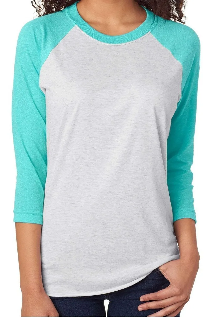 Sketch Farm Fresh Christmas Trees Tri-Blend Unisex 3/4 Raglan