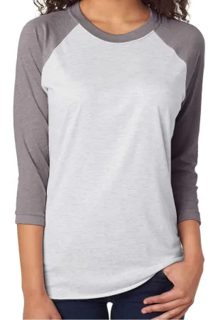 Sketch Farm Fresh Christmas Trees Tri-Blend Unisex 3/4 Raglan