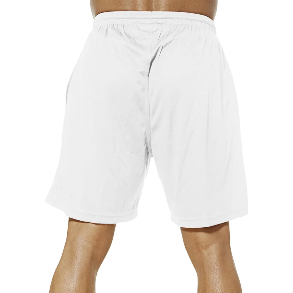 Skull Mesh Shorts - White