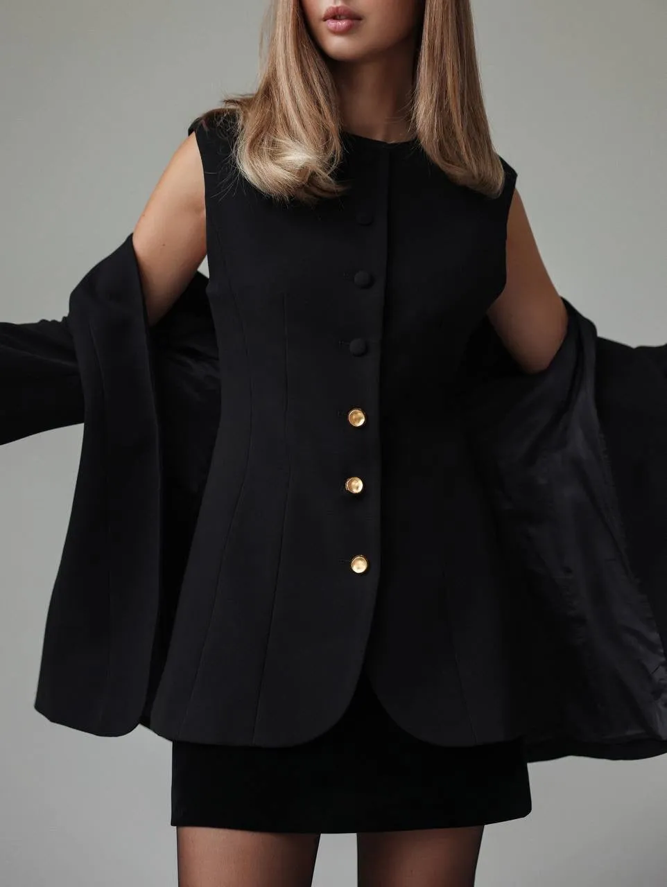 Sleeveless Tailored Vest