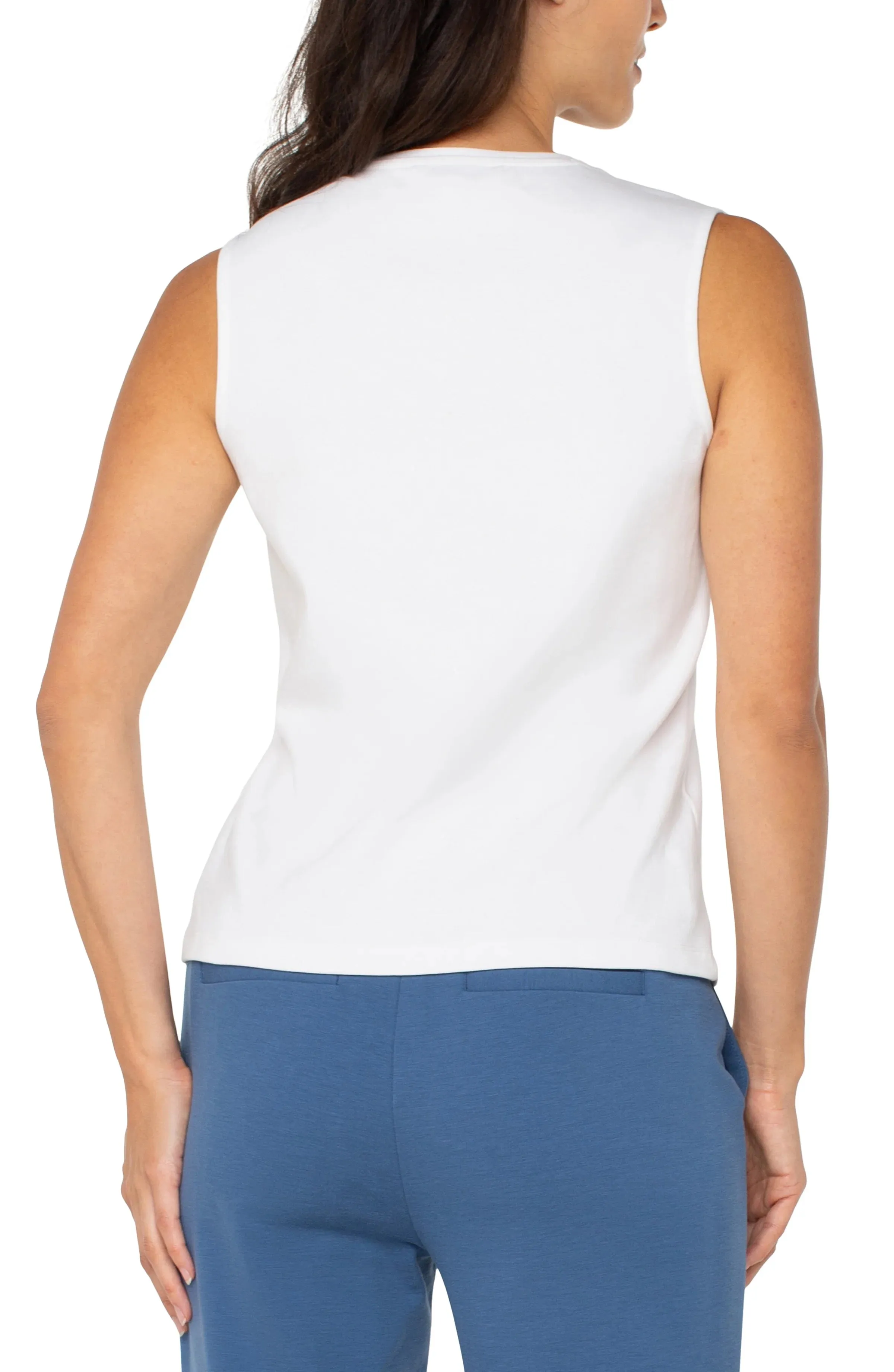 Sleeveless V Knit Top