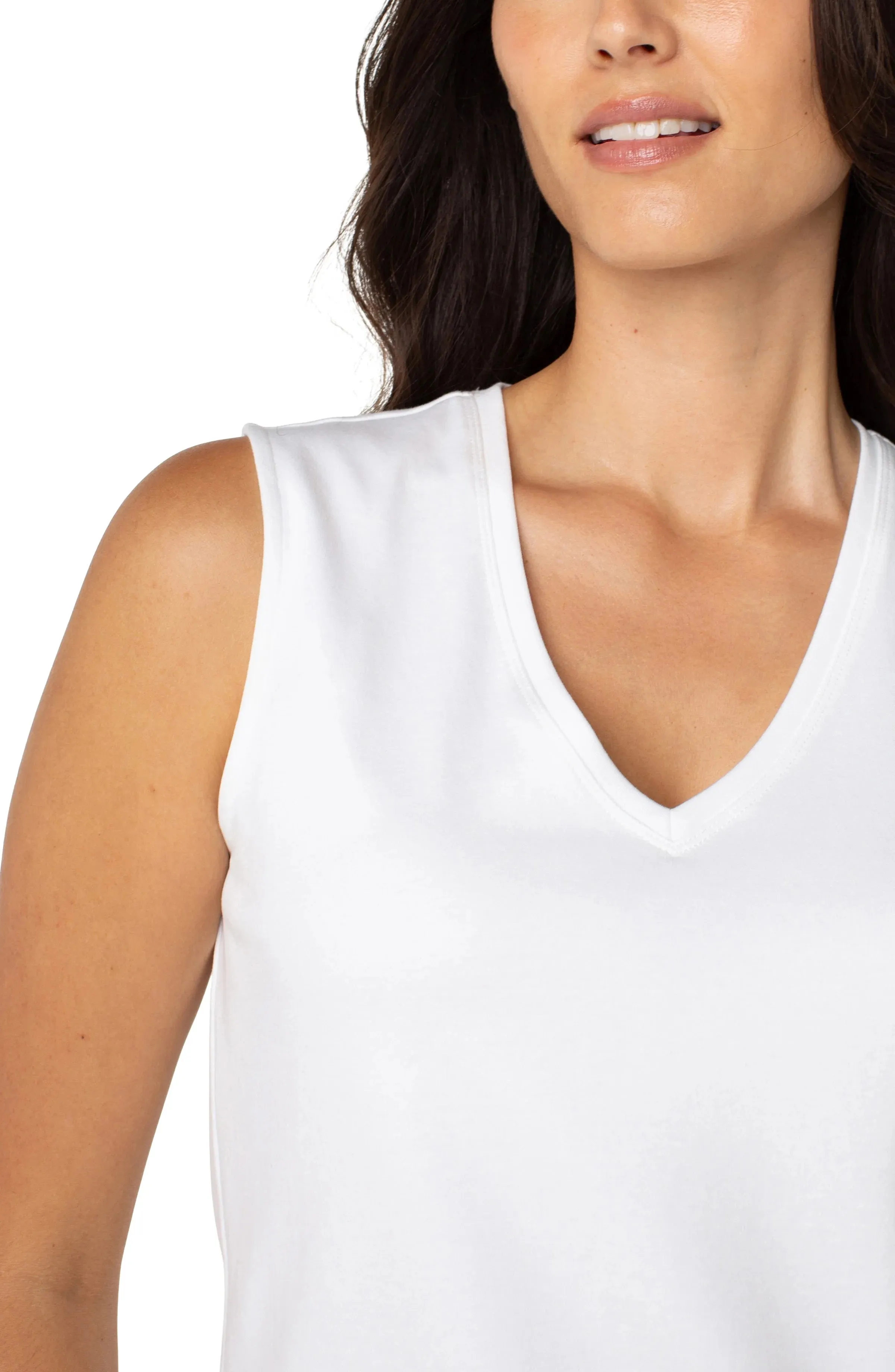 Sleeveless V Knit Top