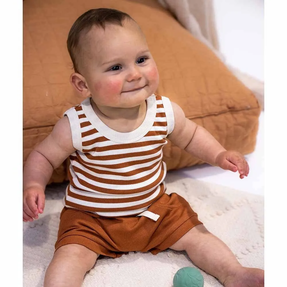Snuggle Hunny - Biscuit Organic Shorts