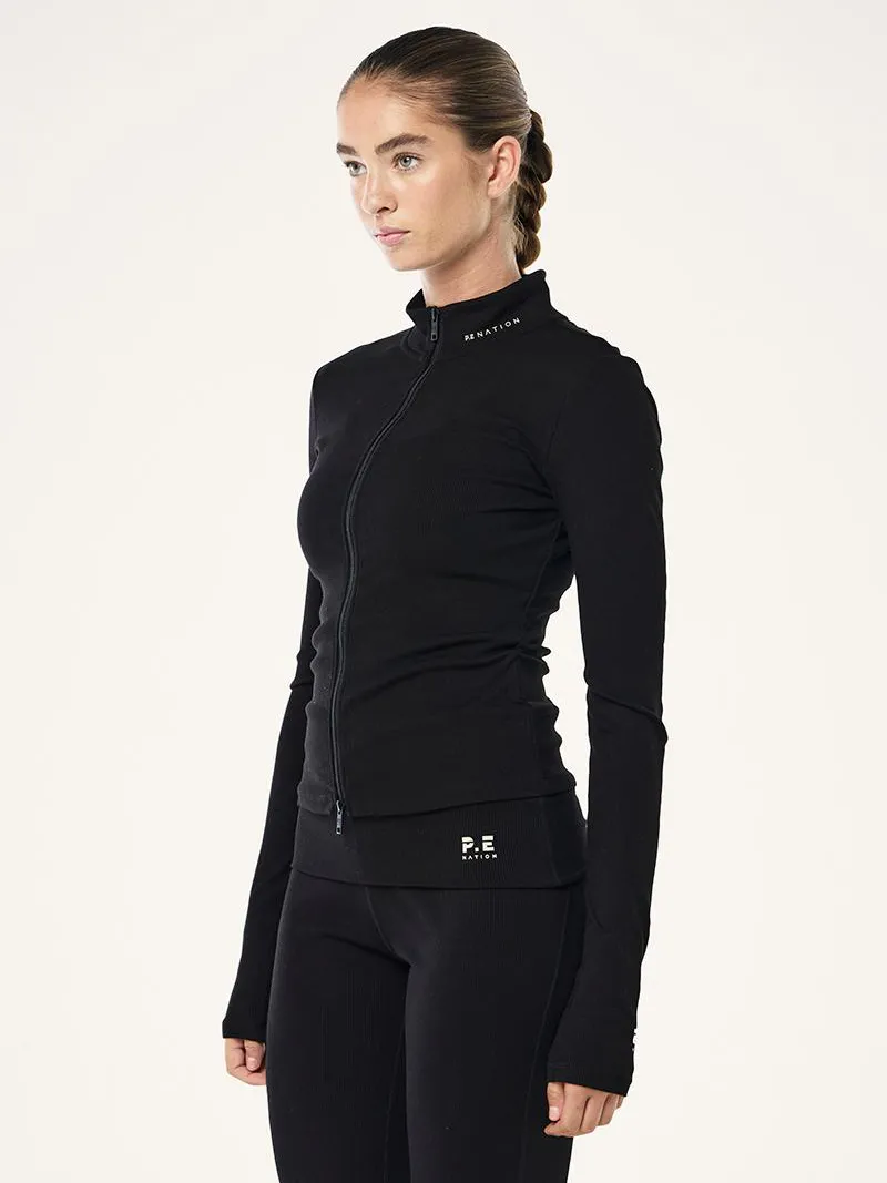 Social Club Zip Jacket In Black