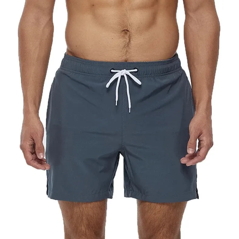 Solid Color Pocketed Board Shorts